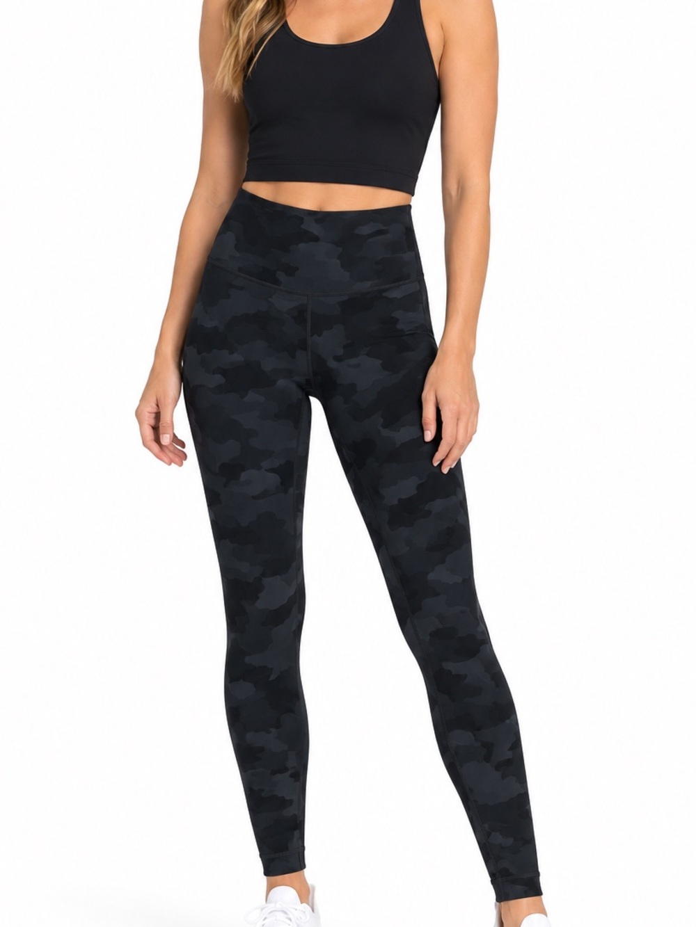 Lululemon wunder training high rise camo  tights/leggings for women size 4